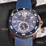 TF Factory Calibre de Cartier Diver WGCA0010 Rose Gold Case 42mm Copy 1904-PS MC Automatic Watch 